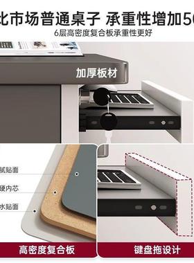 电台脑桌式家用电竞椅卧书室带抽屉albb009桌学生写字桌简约现桌