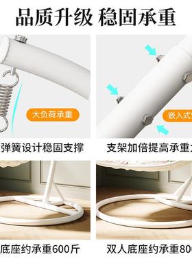 吊椅吊篮ELY秋户阳外藤椅双人懒家用卧室人室内台吊床摇篮千椅摇