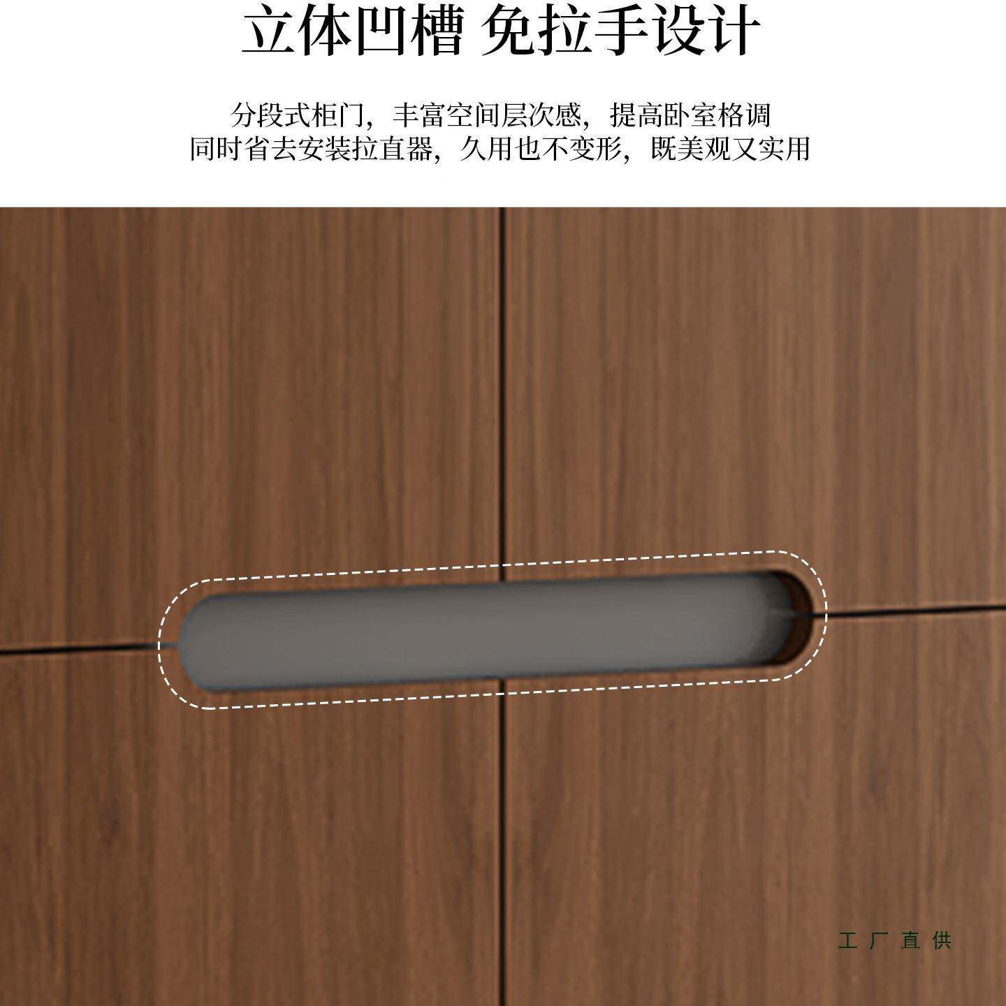 定式制中古复古风衣柜简卧室LYD家用小户型易出租房大中实木一门