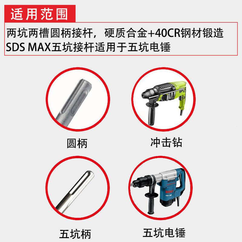 精品铝12063盒墙壁混开孔器套装五凝土砖墙打孔接圆柄接杆坑杆