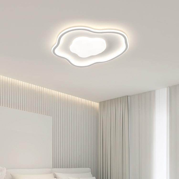 无品牌/厅主灯奶油风极简全光客谱护简眼约吸顶灯现代全屋套餐中