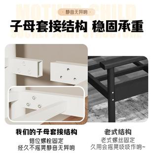 不锈钢床304加厚单人床1.5公米1VGL.8m双床人床寓宿舍艺酒店铁床