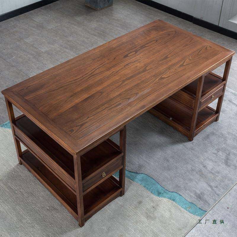 中式字书法梨桌实木画案书画桌金花书桌仿古国VGI桌写台学原木办