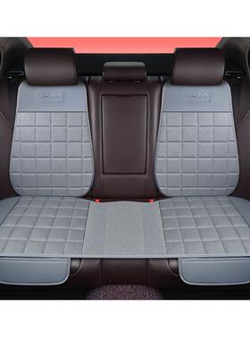 四季通用免绑座垫新款无靠背汽车坐三垫件套FVO亚麻坐垫小件6三2