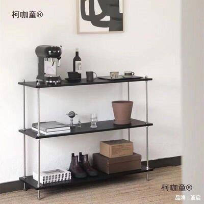 多厅层置物架不锈钢架展示架储物架子几客新款花阳UBJ台边落地麦
