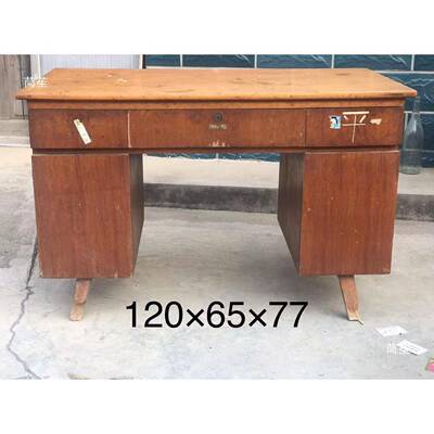 怀旧老物件农村7课080老家KNB旧具办公桌电饰视柜老椅子桌装摆件