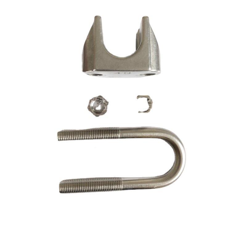 0不钢MPH卡头钢丝丝绳夹线盘钢卡子钢丝绳轧4头锈老虎爪M40大卡头