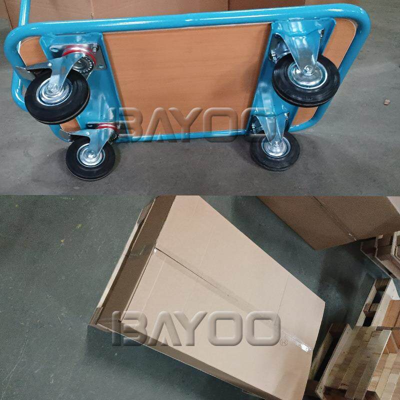 BYOO/木制板推车,平木板推A车,零件盒推,单扶NXO手带刹车车脚轮