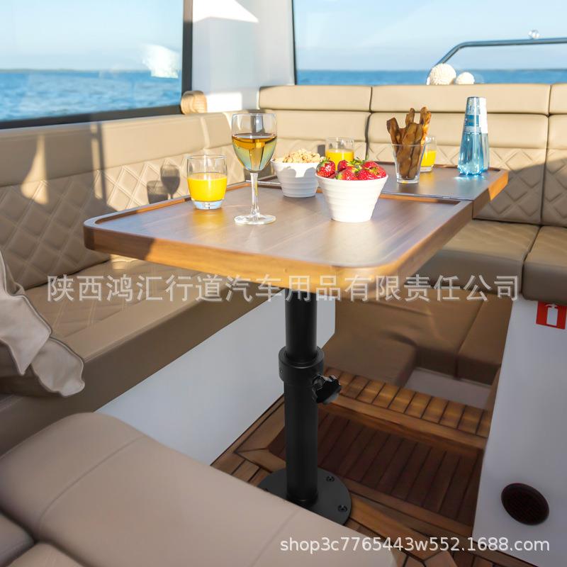 升降桌HT-M01N腿房车游拆卸商车支架务配件铝合金桌腿房艇车升降