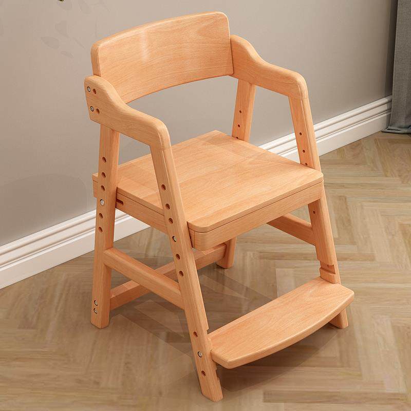 L7实木儿童靠学无品牌/习椅可降椅学生家用宝宝餐升椅多功能座背