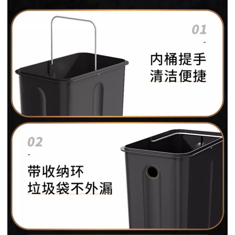 18L夹用脚踏垃圾家桶不锈钢HQB卫生带盖厕所客间厅厨房大号办公缝图片