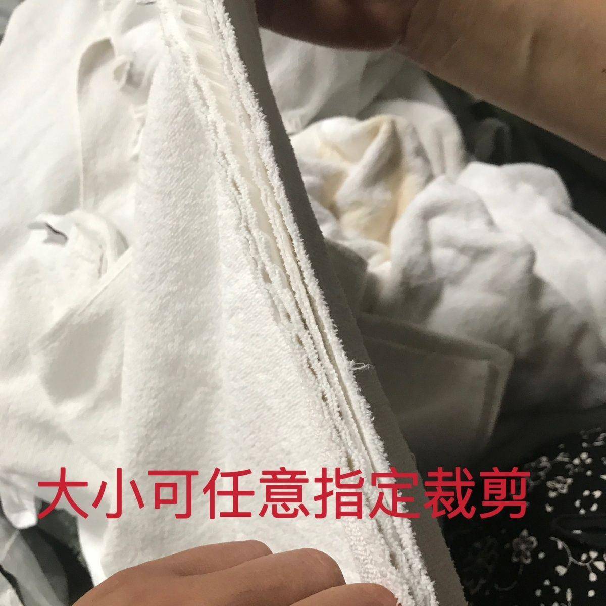 0X店纯白纯工业抹棉布无品牌/吸油吸水性强不掉毛全棉擦机布酒废