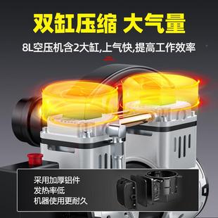 奥音突斯空压机便携泵220v打小型空气压缩气机无油静气磅BEL木工