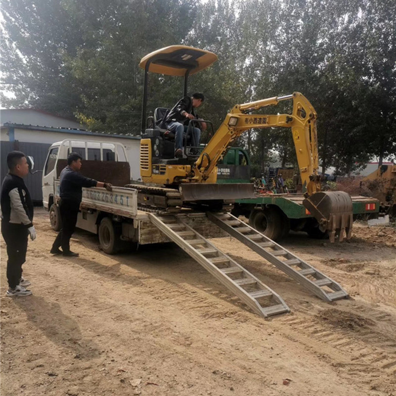 久达大象牌挖机叉车坡道 调整设备 铝跳板桥梯铝合金铲车坡道上车