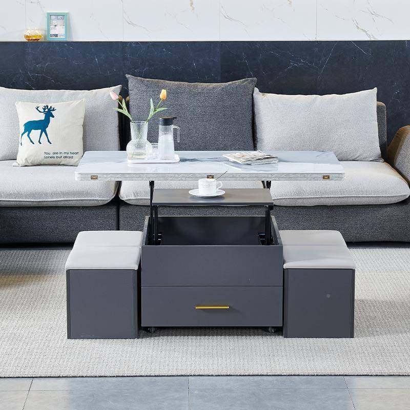 茶APH几厅家用折叠用两餐桌小户型简约现多功能移动代岩客板升降