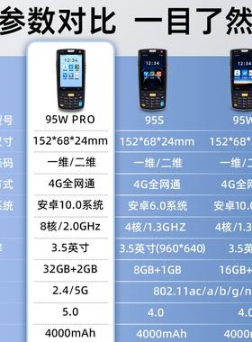 I持Data95WPRO旺K3S手终端安无品牌/PDA卓店通盘点机一二维数据采