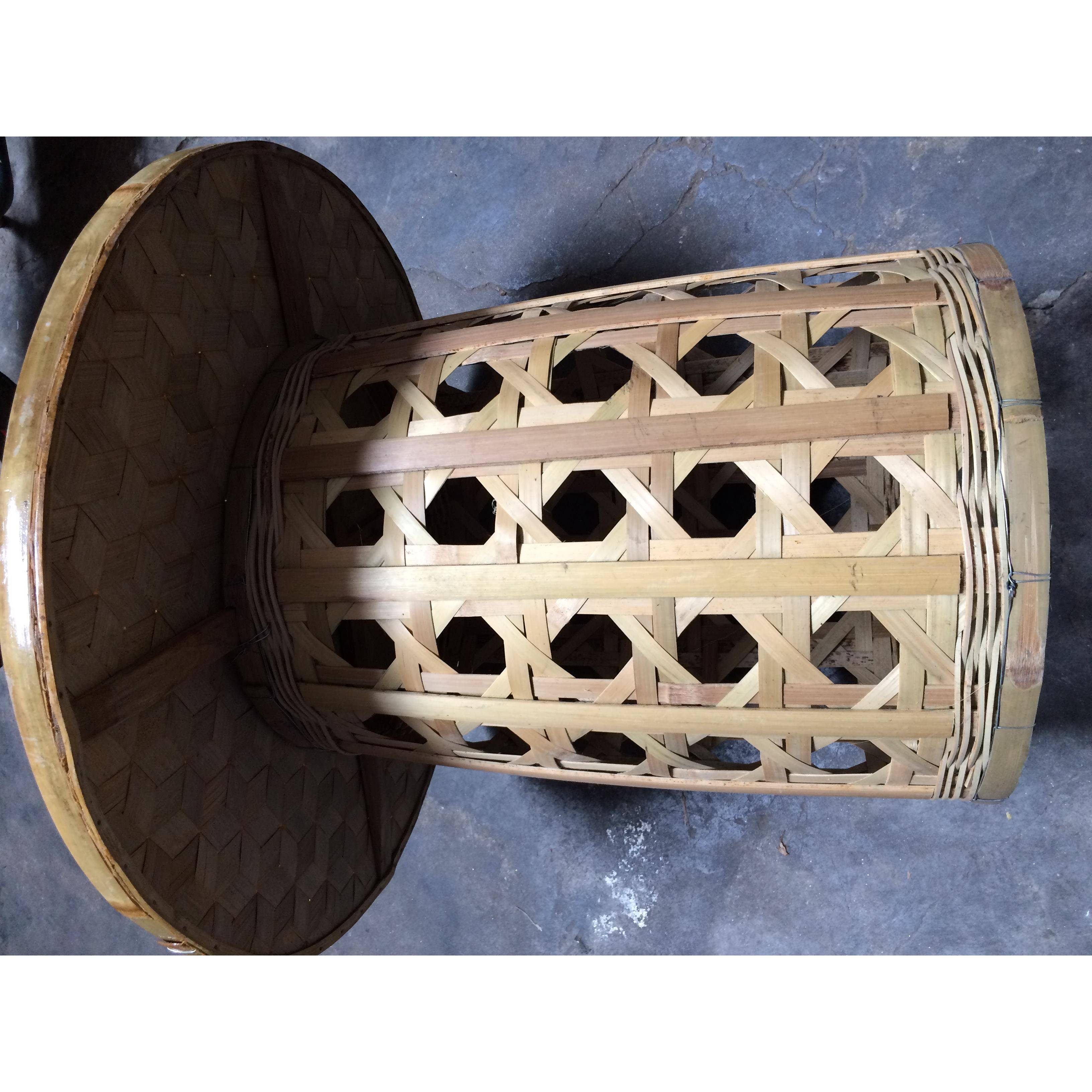 A0L德宏新款傣族竹编圆件桌1方桌子具手工F75T5TH5编织饭桌茶工艺