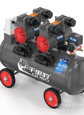 DX25-022500W×2-100L高压打气泵小型无油静音空压机220v木