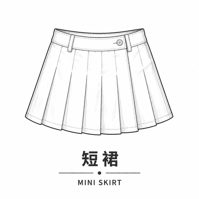 【艾薇严选】足球风短裙AW7632