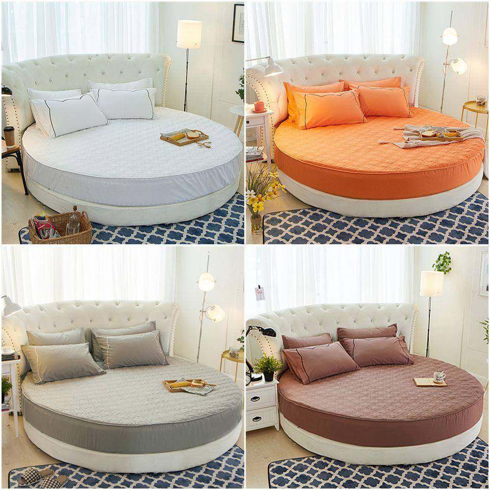 全棉夹棉圆床床笠单件秋冬圆形床单纯棉加厚床罩素色2m2.2m,特色手工艺,其他特色工艺品,淘宝优惠券,粉丝福利购,淘宝优惠卷