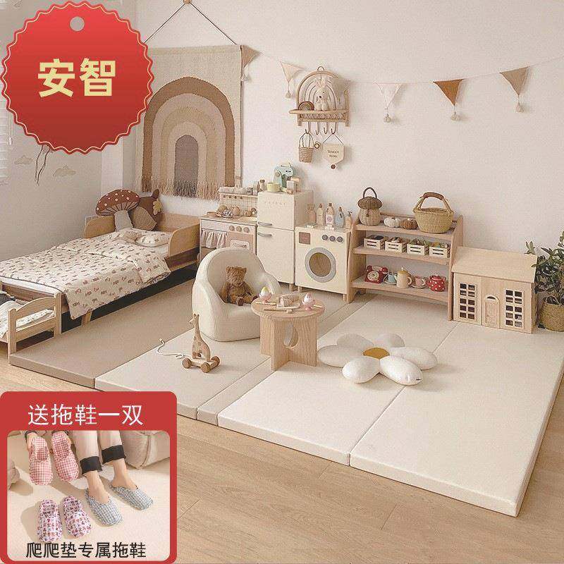 IXPE抗菌无缝宝宝爬爬垫加厚4cm家用婴儿童爬行垫可折叠泡沫地垫