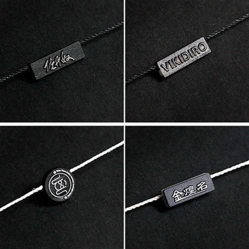 服装吊粒订做 定制  高档衣服吊牌挂绳子双插吊粒定做制领标