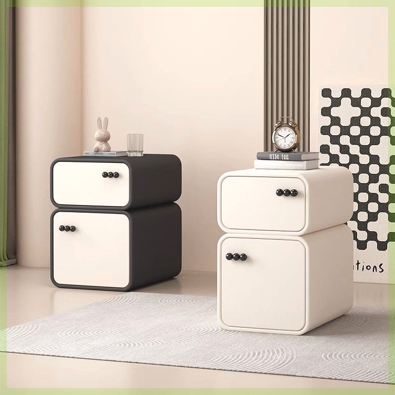 床头柜30cm宽网红奶油风轻奢床头柜小I型窄小卧室家用现代简约床