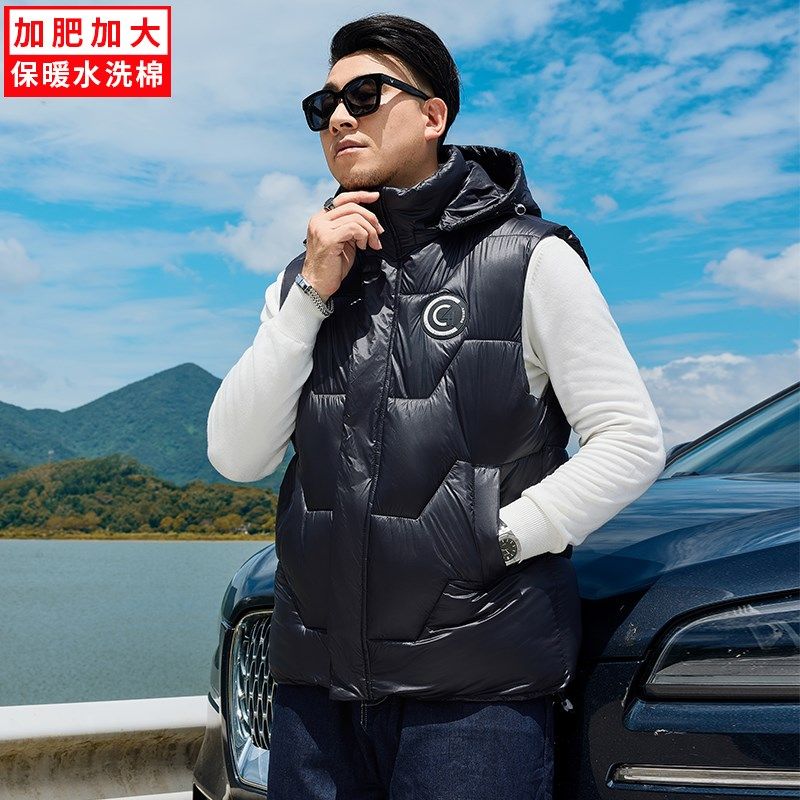 380斤秋冬季特大码羽绒棉马甲男士坎肩外套加肥加大胖子免洗背心,男装,常规马甲,淘宝优惠券,粉丝福利购,淘宝优惠卷