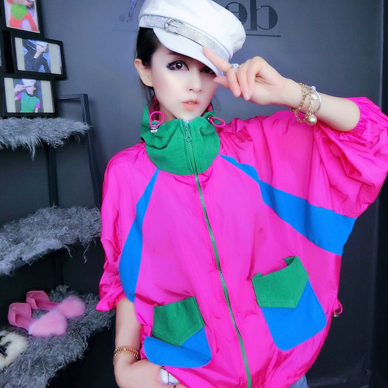 2021夏季新款设计感小众宽松防晒服薄款外套女休闲网红撞色上衣潮