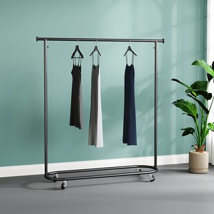 服装店展示c架落地式挂衣架女装陈列侧挂专用架子家用晾衣架杆带