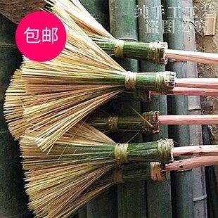 刷子餐饮用手工竹子编洗锅刷工厂学校大食堂大锅S用竹刷把加长木