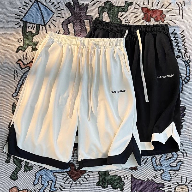 美式高街刺绣运动短裤男生夏季宽松百搭五分裤青少年篮球休闲中裤,男装,短裤,淘宝优惠券,粉丝福利购,淘宝优惠卷