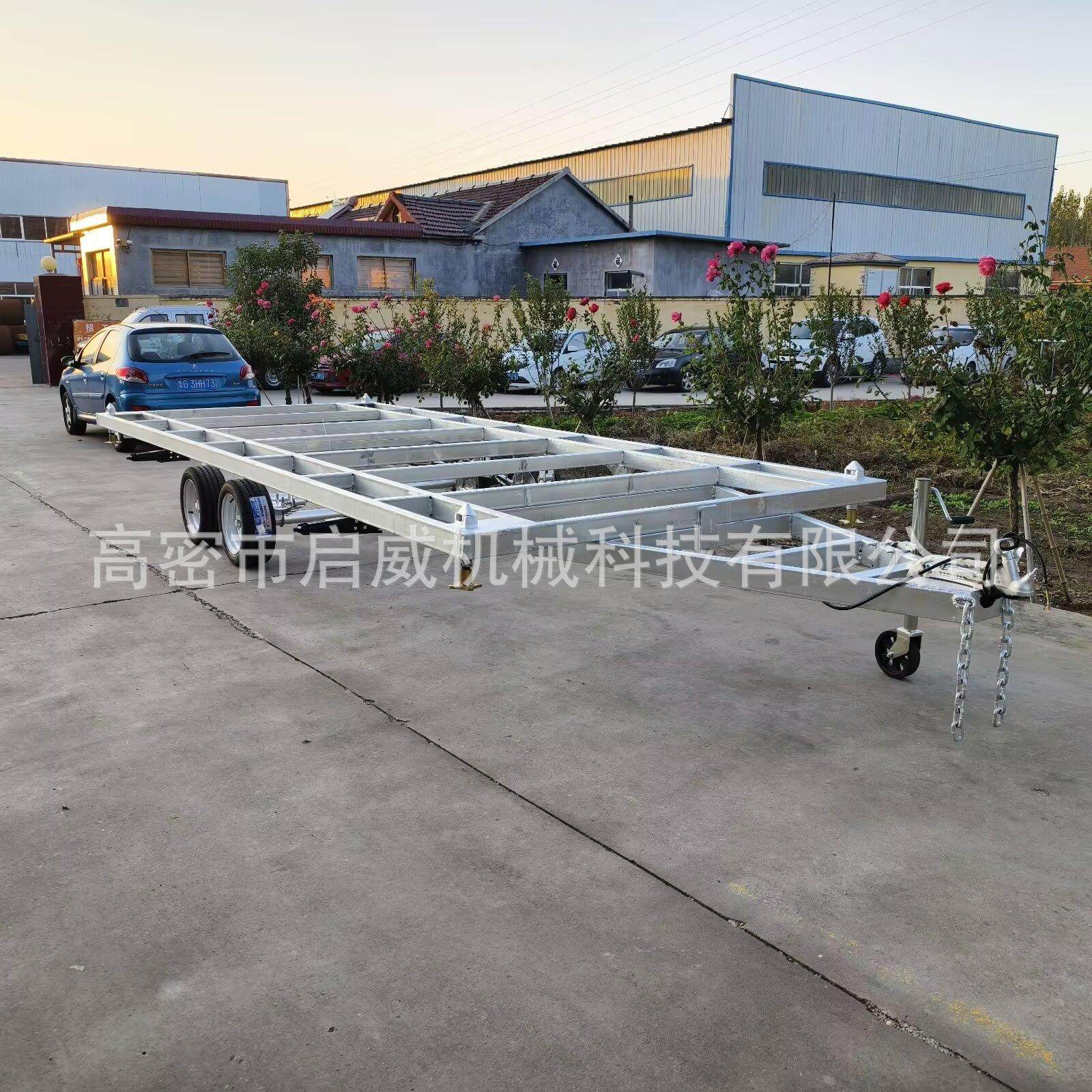 工厂直销2吨框架拖车搬货平板车 厂房转运载货镀锌框架拖车,五金/工具,工具车/便携工具推车/平板工具车,淘宝优惠券,粉丝福利购,淘宝优惠卷