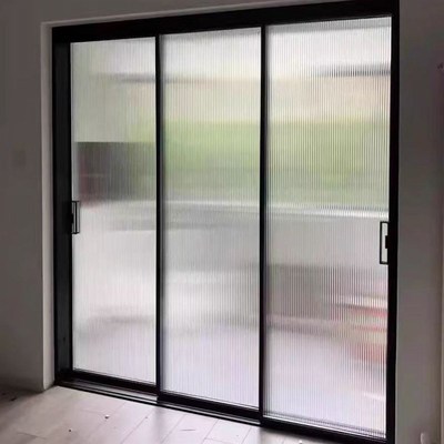 三联动极窄推拉门阳台玻璃移门厨房推拉门餐厅极简地轨吊轨推拉门