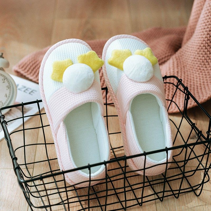 月子鞋春秋季包跟可爱厚底居家鞋防滑保暖棉拖鞋女秋冬天产后拖鞋,居家布艺,居家棉拖/棉鞋,淘宝优惠券,粉丝福利购,淘宝优惠卷