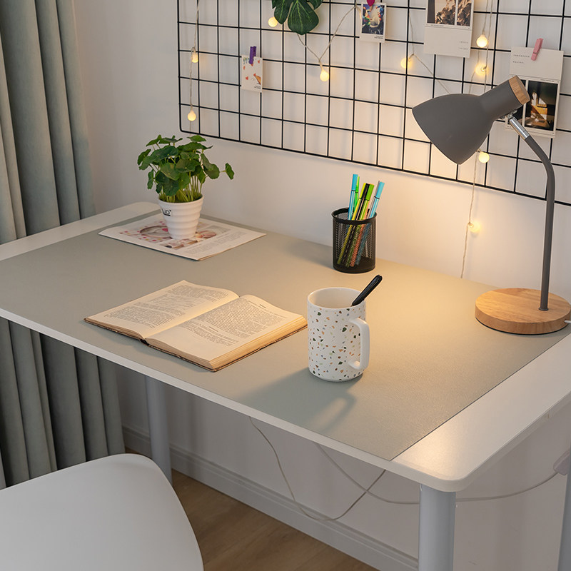 纯色皮革书桌垫防水免洗高级感宿舍办公桌桌布餐桌茶几垫可裁剪,居家布艺,桌布,淘宝优惠券,粉丝福利购,淘宝优惠卷