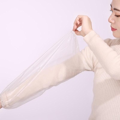 一次性防水袖套隐形白色羽绒服套袖男工作防脏办公室上班护袖女款