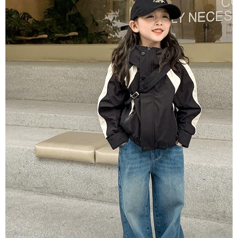 韩国童装2023新款女童牛仔裤儿童春秋韩版裤子女孩百搭直筒阔腿裤,童装/婴儿装/亲子装,儿童牛仔裤,淘宝优惠券,粉丝福利购,淘宝优惠卷