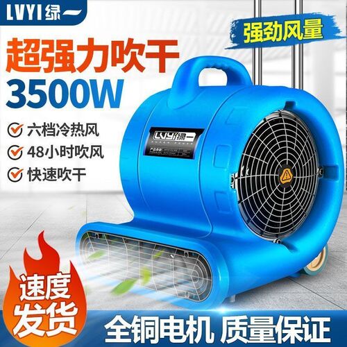绿一吹干机商用大功率干燥冷热吹风机地毯厕所地面地板.除湿吹地