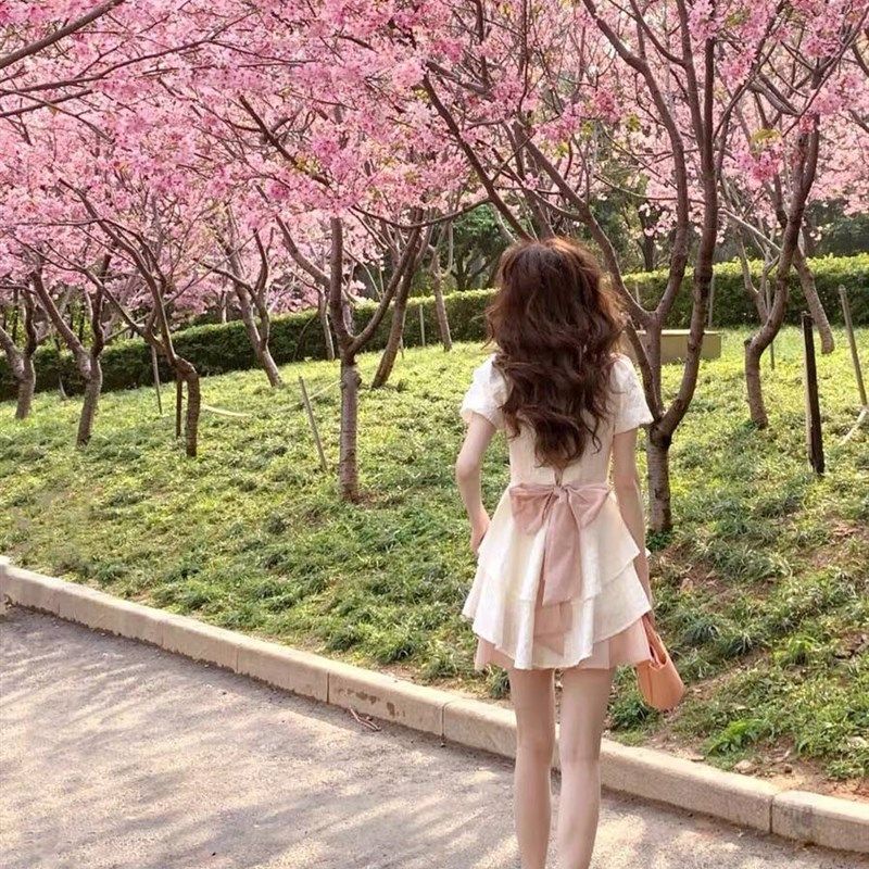 小个子在逃公主风连衣裙夏季2024新款初恋法式绝美甜辣蓬蓬公主裙