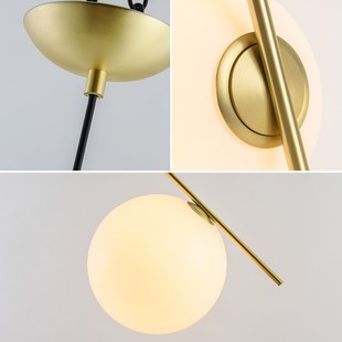 后现代艺术吊灯北欧简约餐厅别墅客厅H卧室床头灯玻璃圆球装饰吊