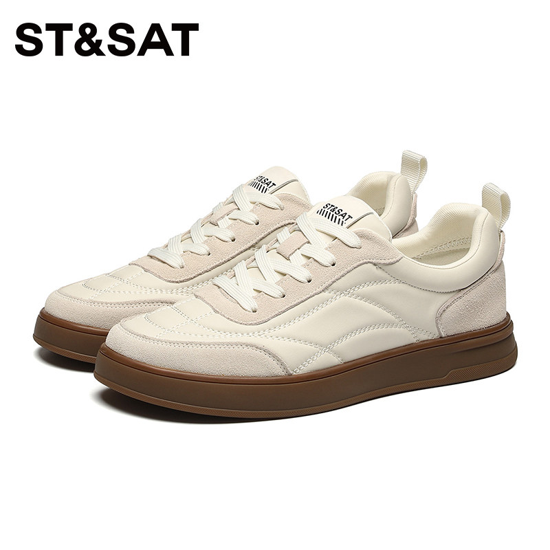 St&Sat/星期六男鞋休闲板鞋复古德训鞋男士潮流百搭阿甘鞋轻便男,流行男鞋,德训鞋,淘宝优惠券,粉丝福利购,淘宝优惠卷