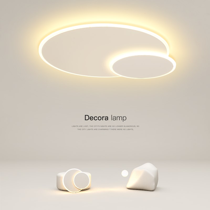 创意lebd吸顶灯简约现代客厅灯温馨主卧室灯餐厅书房房间中山灯具