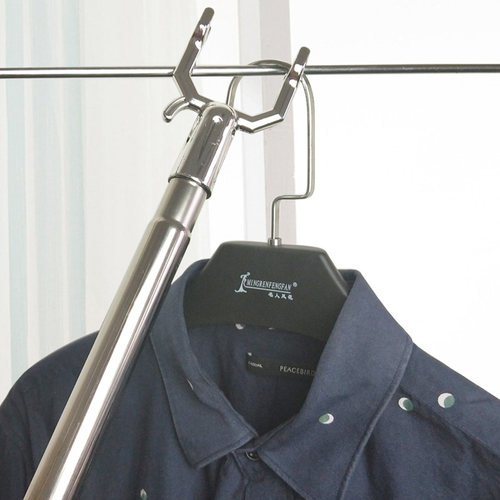 家用不锈钢伸缩撑衣杆衣叉挑挂衣杆衣叉杆晒衣晾衣杆撑杆晒衣叉