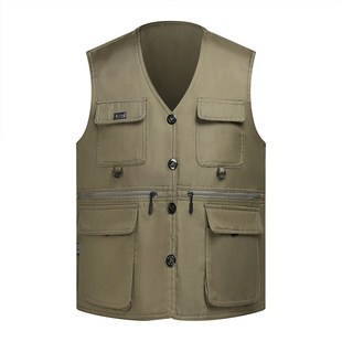 m12春秋季 60岁爷爷70坎肩a09褂子 中老年人男马甲40背心50爸爸装