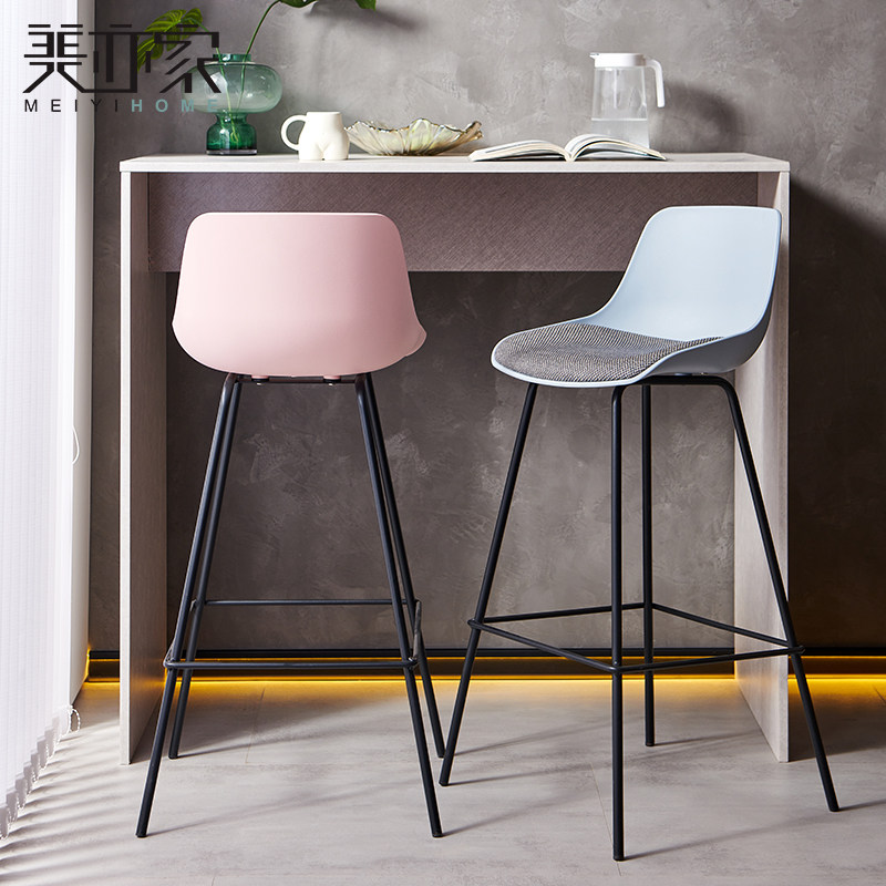 吧台椅户外庭院阳台前台收银台酒吧网红镂空塑料家用靠Z背高脚凳,住宅家具,家用高脚椅,淘宝优惠券,粉丝福利购,淘宝优惠卷