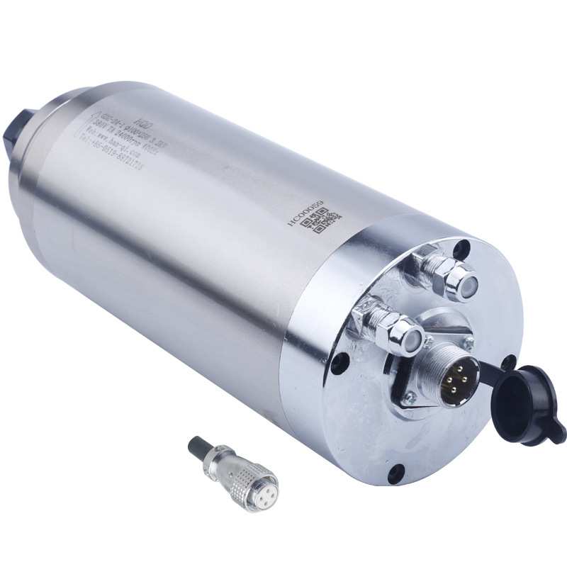 HQD3.2KW水冷主轴100三轴承电机ER20木工广告雕刻机机头高转速