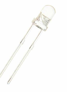 3MM圆头聚光 单闪白色白光白灯 超高亮 F3白发白 LED发光二极管