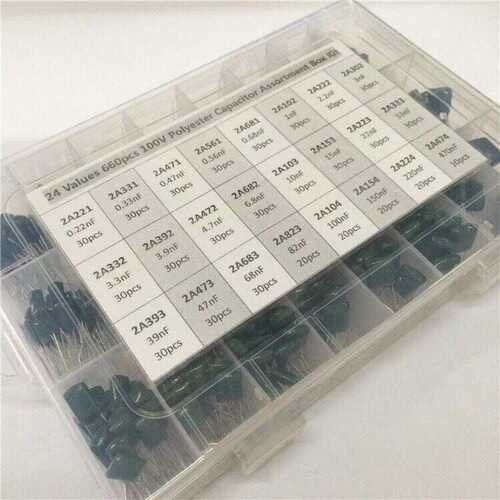 0.47nf~2.2nf涤沦薄膜电容2A221/2A683±10%容差电容器共660个套