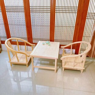 实木榻榻米桌子散装新中式白胚y矮桌橡胶木材质桌阳台矮桌中式禅